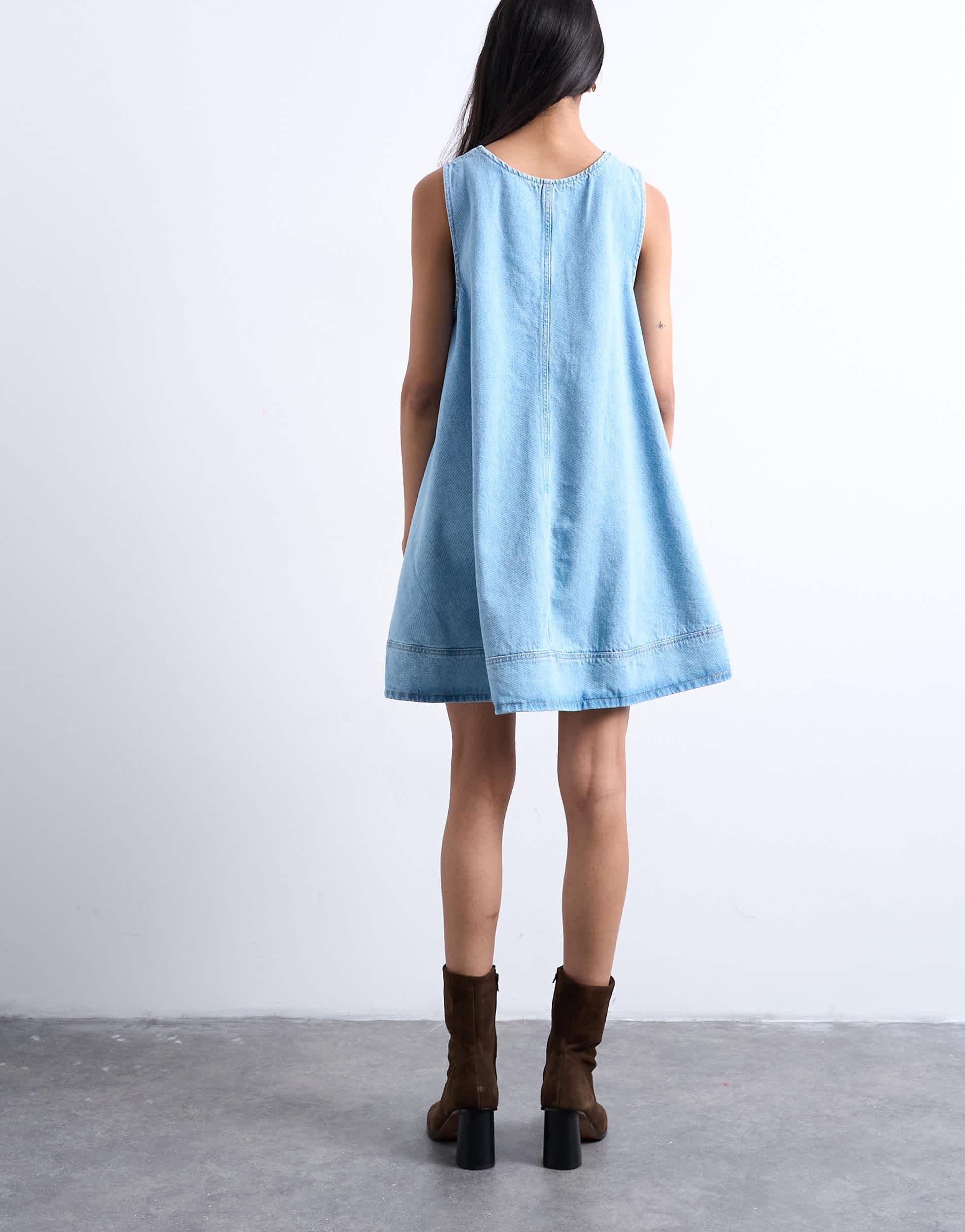 TOPSHOP Denim Dresses for Women | Lyst TOPSHOP Denim Dresses for Women | Lyst