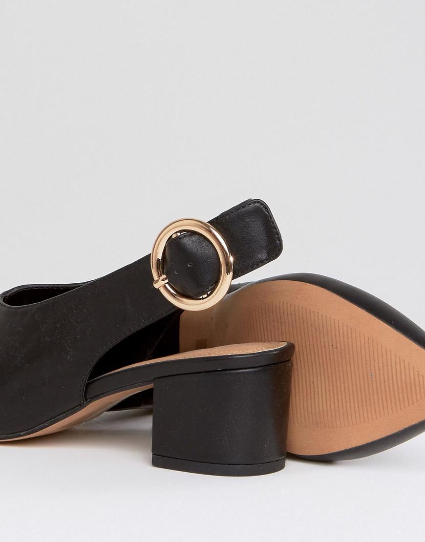 asos black slingback shoes