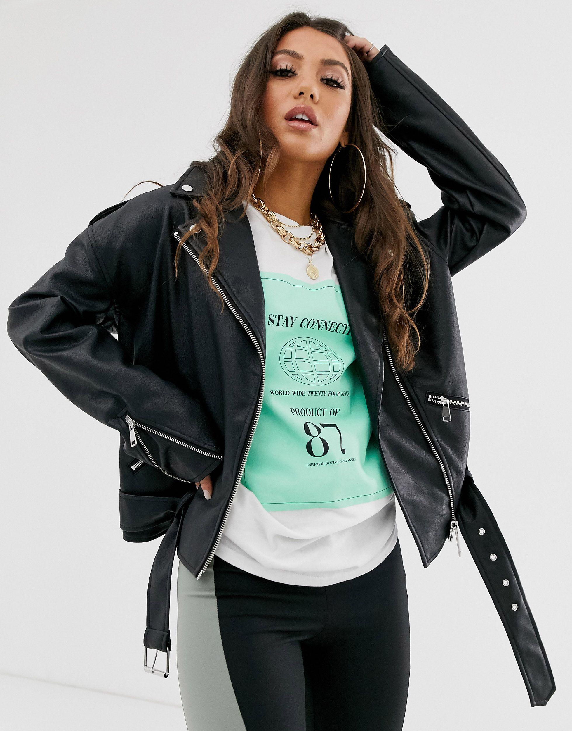 missguided boyfriend biker jacket