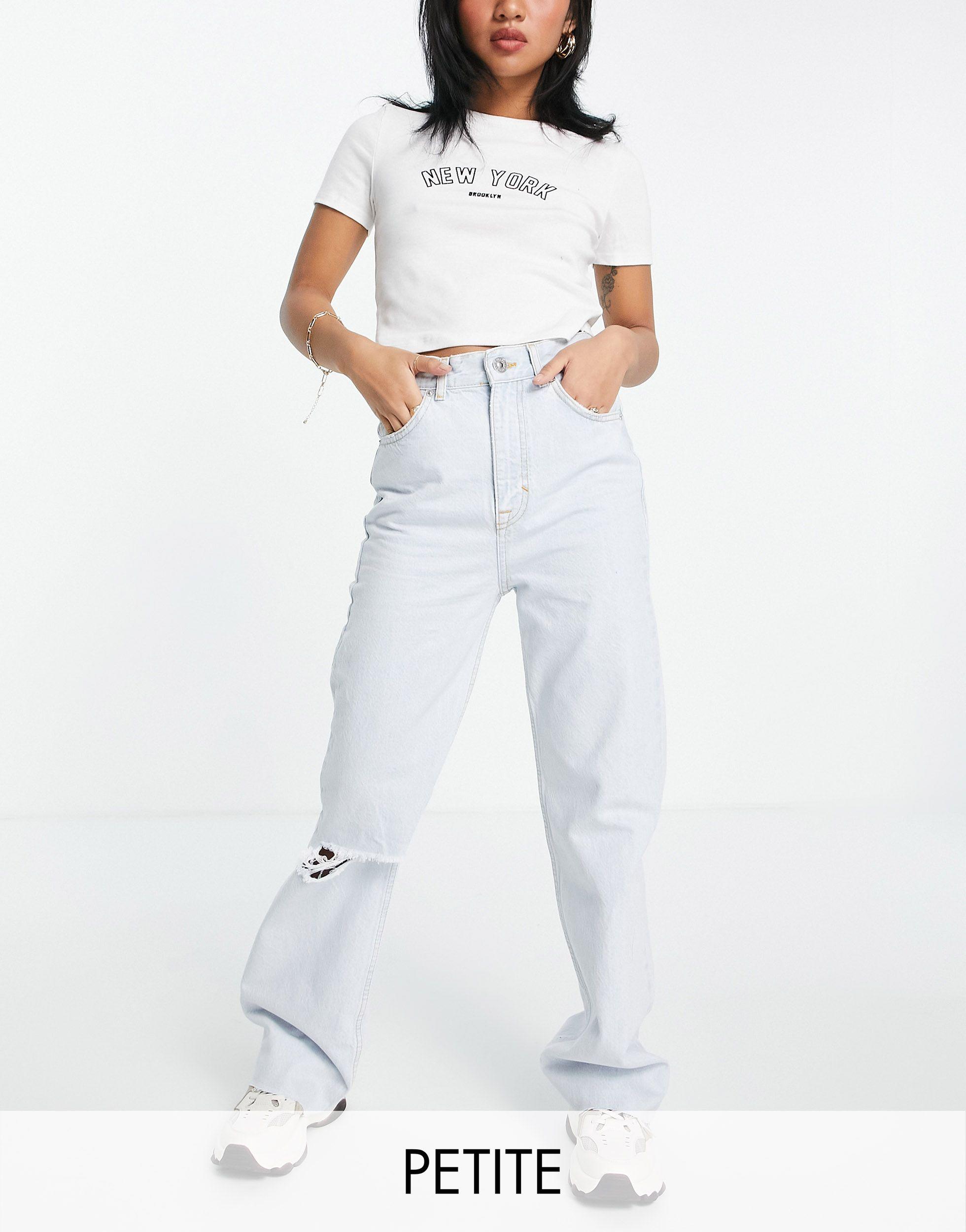 Pull\u0026Bear Denim Petite Straight Leg 