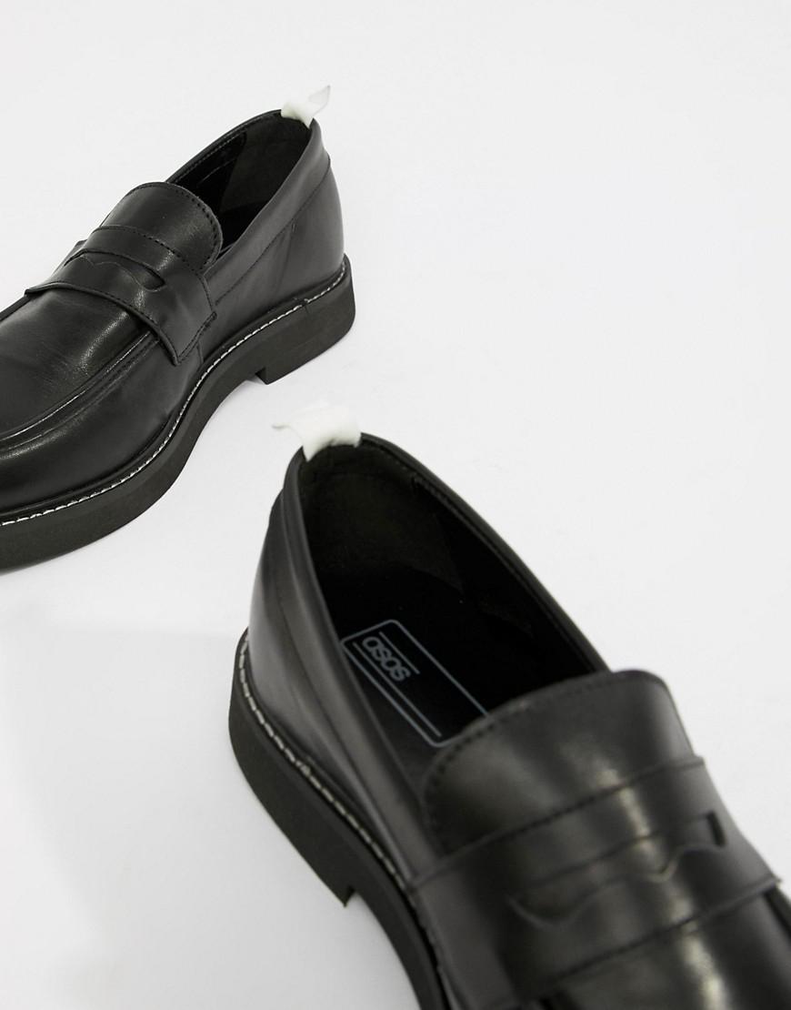 chunky sole loafers mens