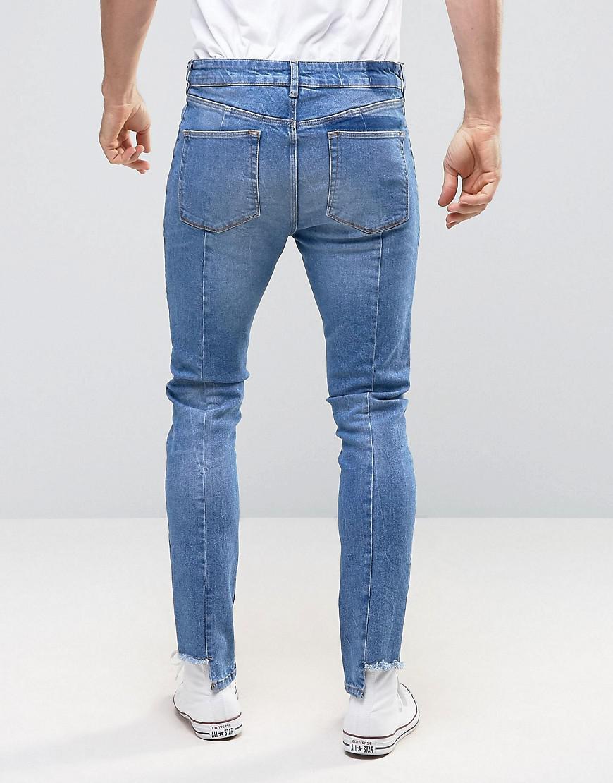 high waisted skinny jeans asos