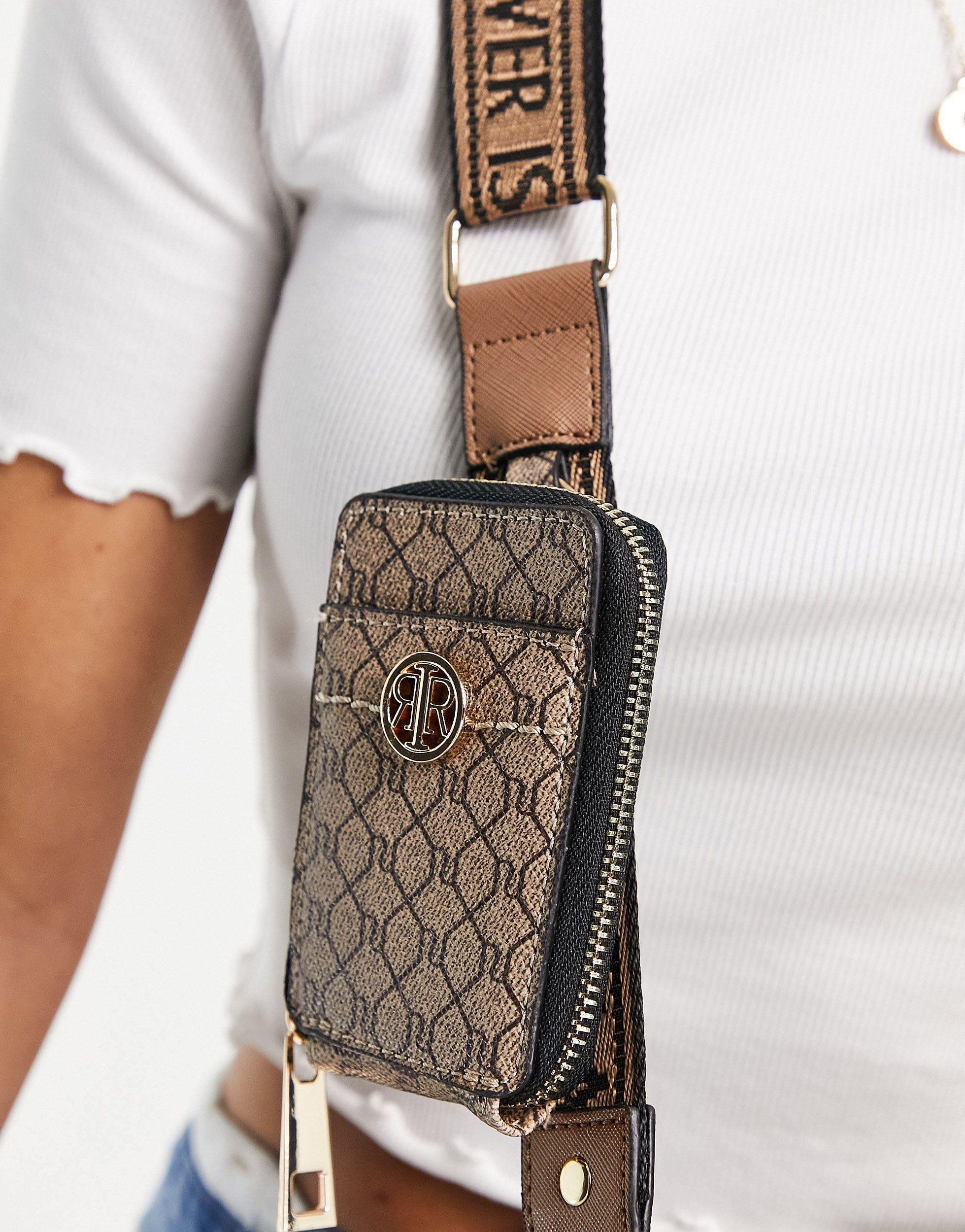 River Island Cross Body Bag Monogram