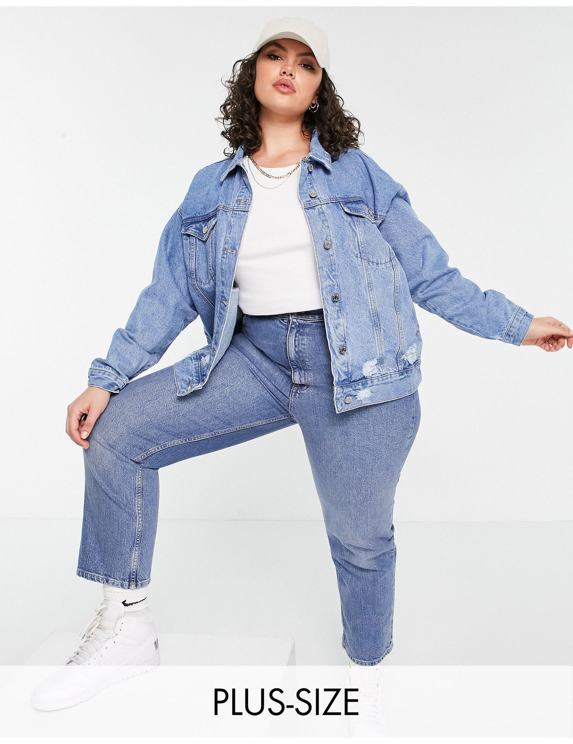 missguided ripped denim jacket