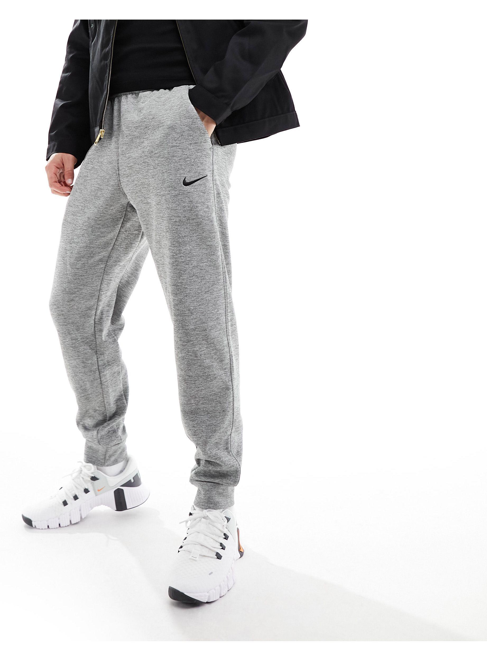 Nike grey sales tapered joggers