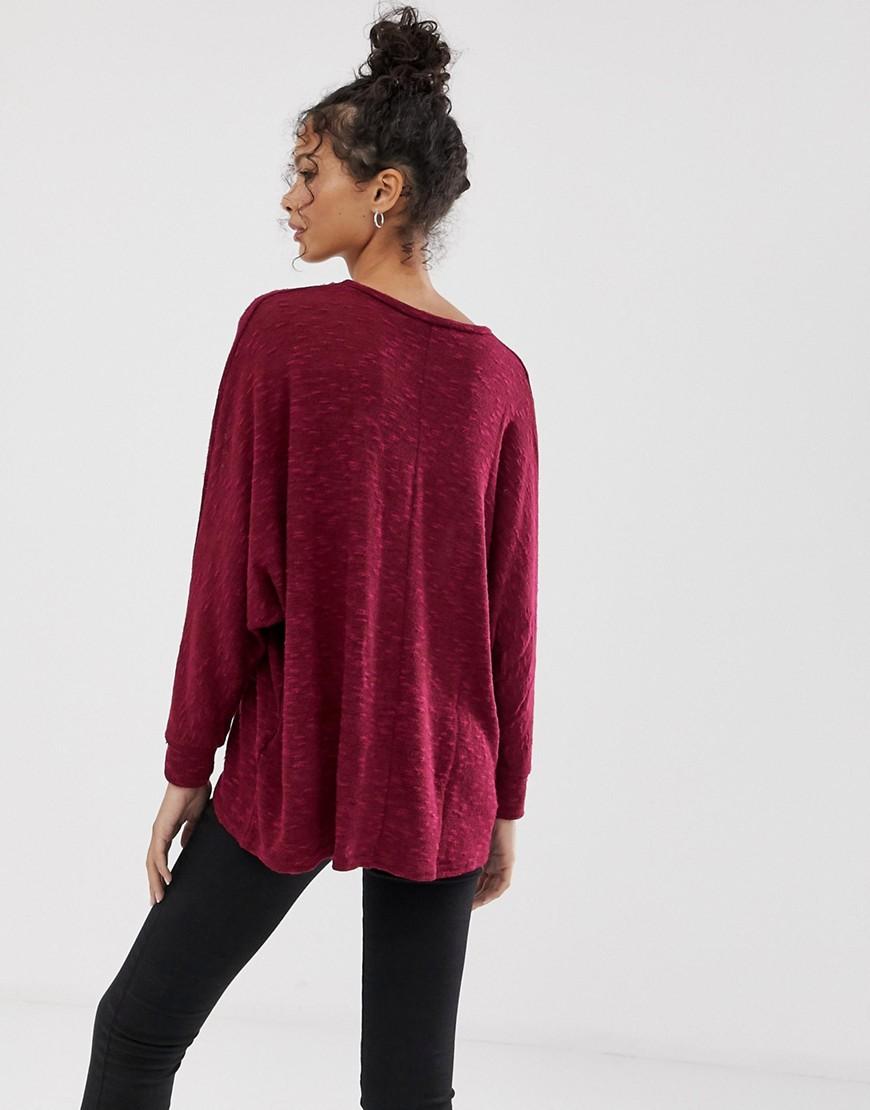 red batwing jumper