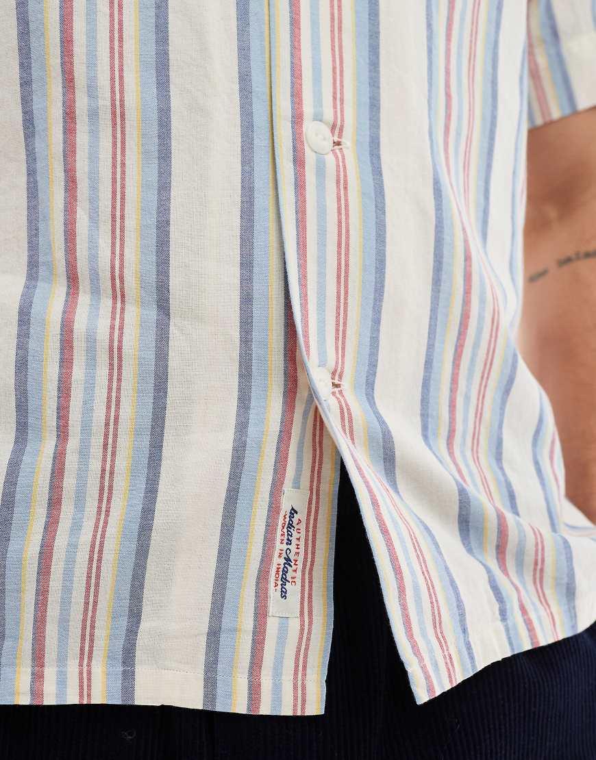 Polo Ralph Lauren Short Sleeve Icon Logo Chambray Multi Stripe
