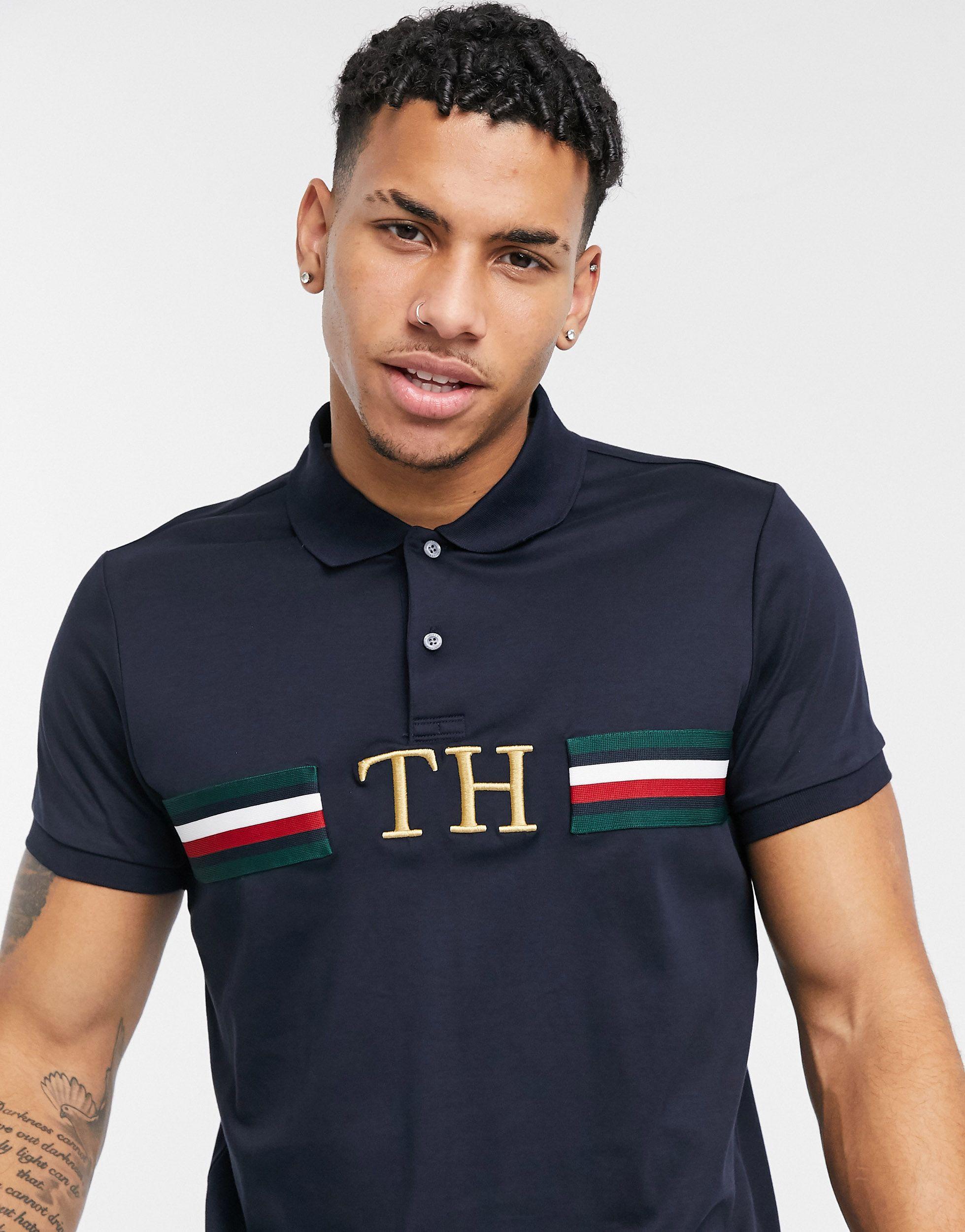 Polo azul marino Tommy Hilfiger de Algodón de color Azul para hombre | Lyst