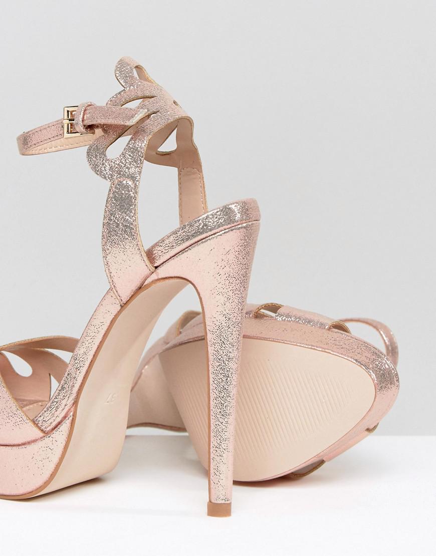 miss kg rose gold heels