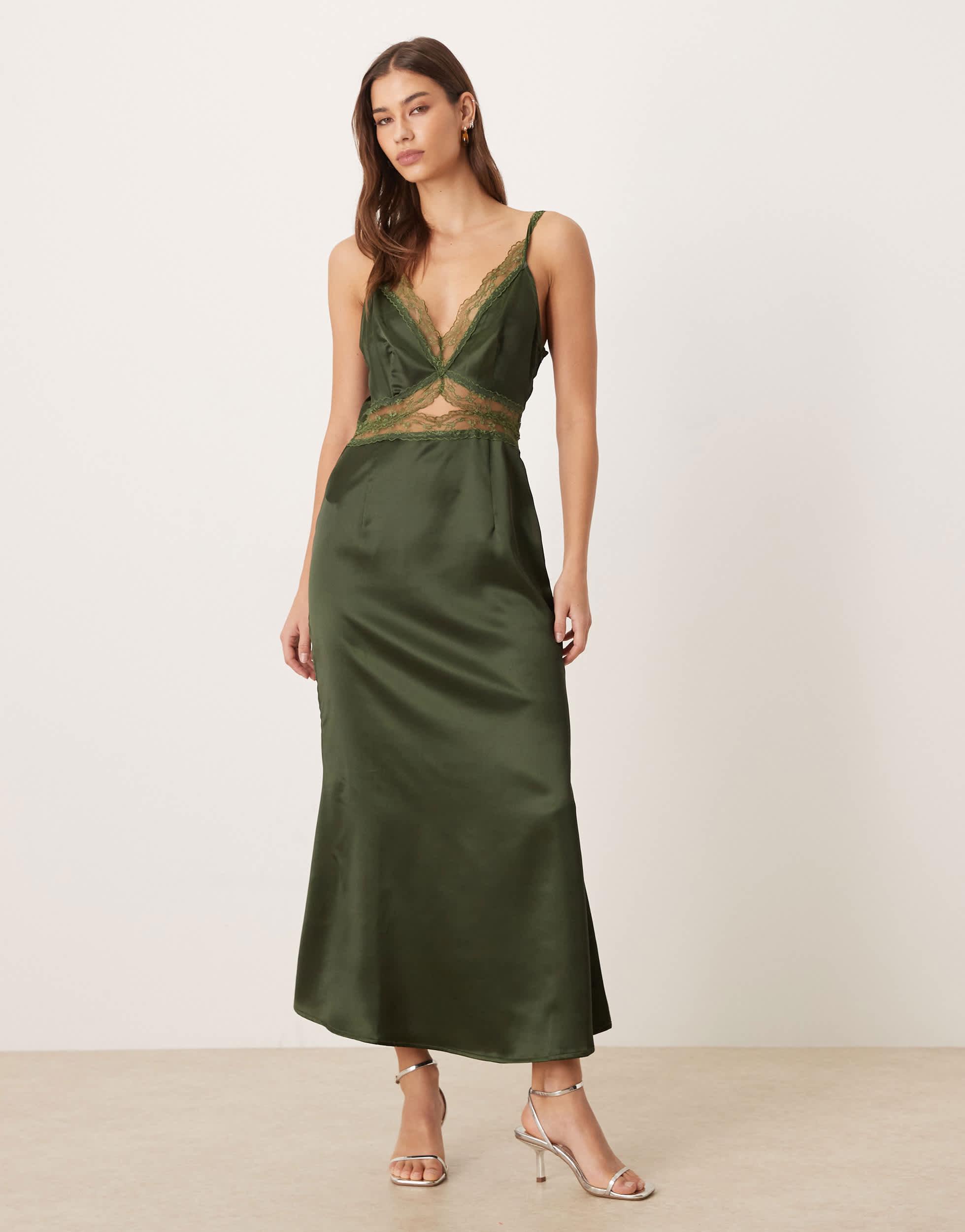 green emerald velvet dress Katelyn Velvet Maxi Wrap Dress main image 1