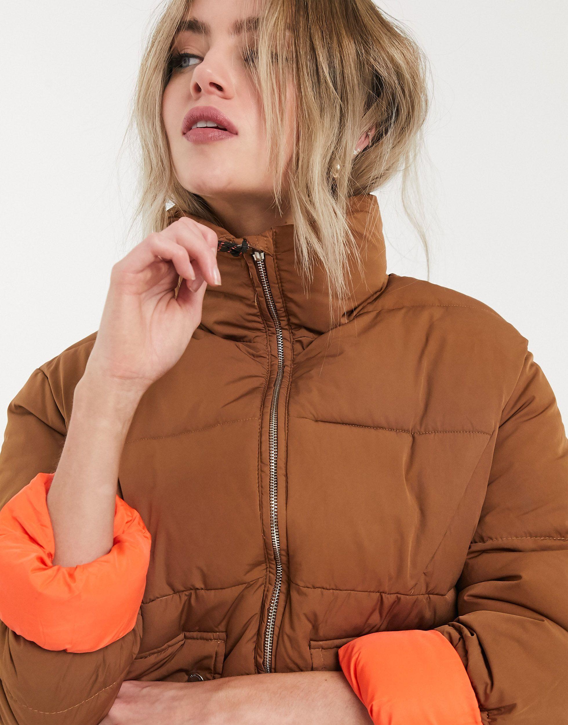bershka orange jacket
