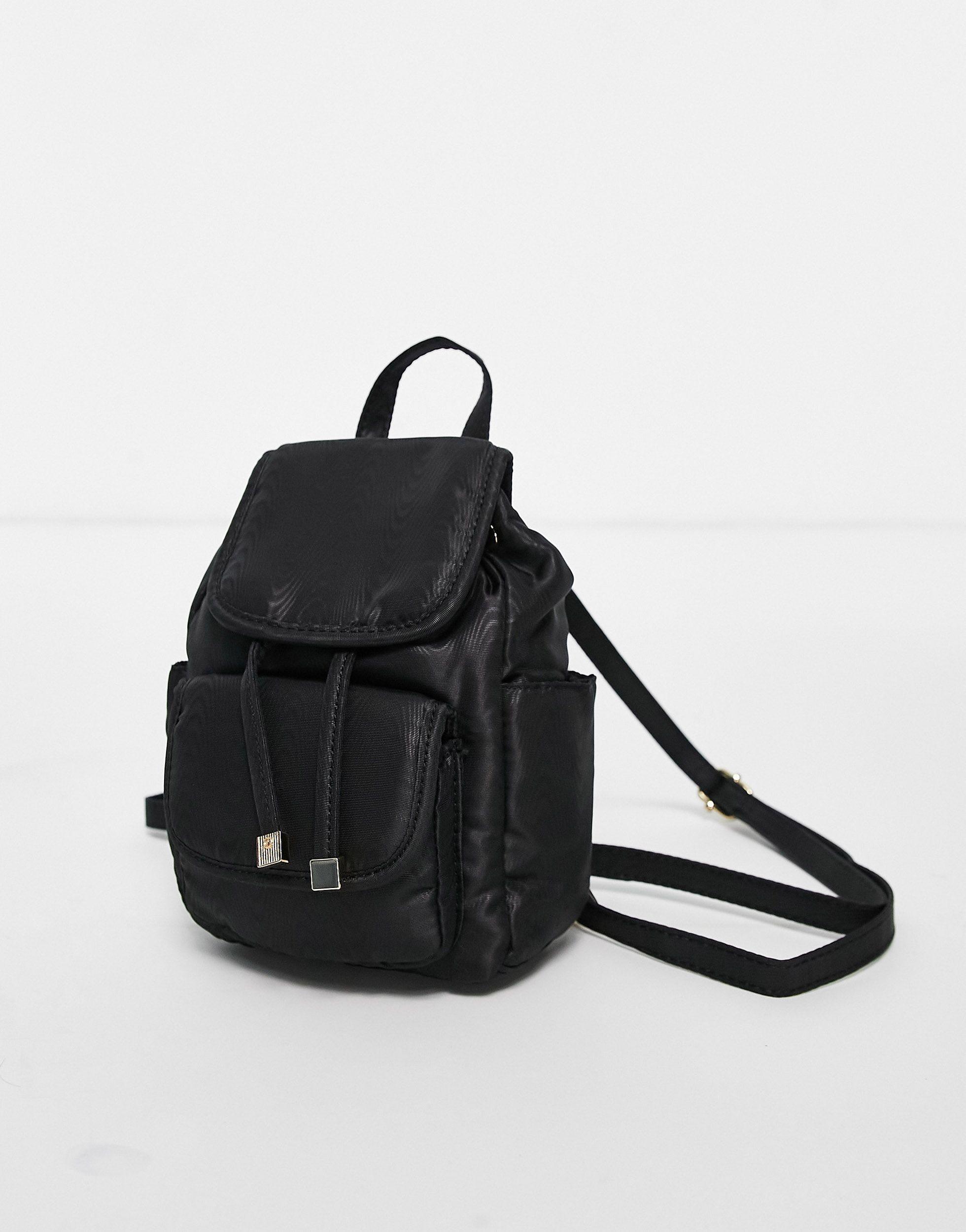 Black Micro Leather Backpack Bag at Rs 1950 in New Delhi | ID: 24192042873