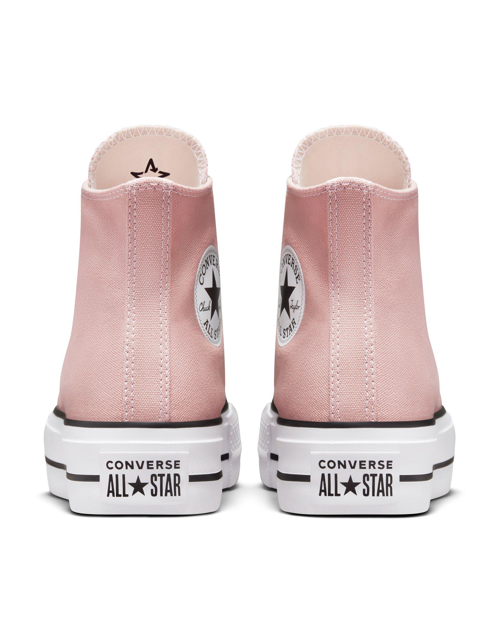 Converse Chuck Star Hi Lift Canvas Sneakers in Pink | Lyst