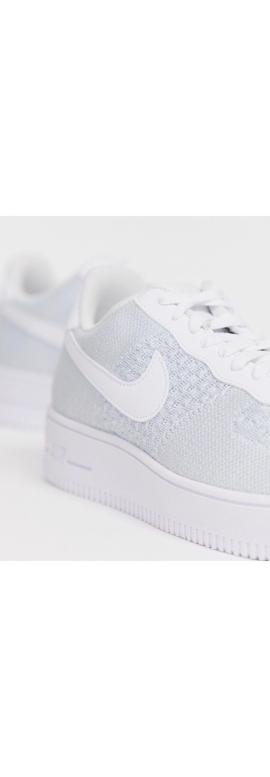Scarpa Air Force 1 Flyknit 2.0Nike in Gomma da Uomo colore Bianco | Lyst