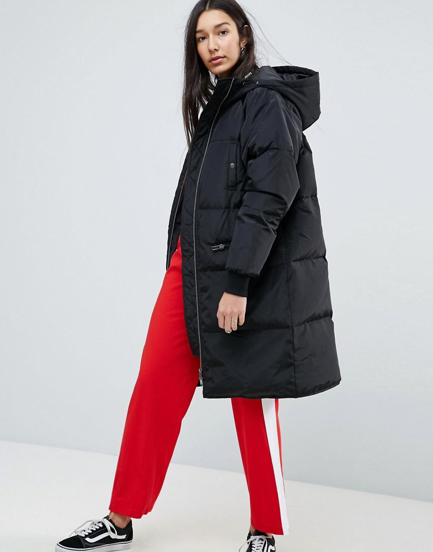 noisy may longline padded jacket