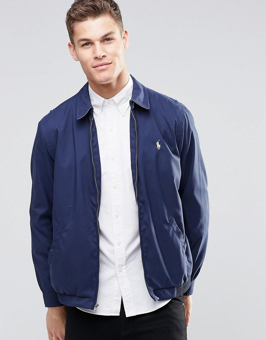 Polo Ralph Lauren Synthetic Harrington Jacket in Blue for Men - Lyst