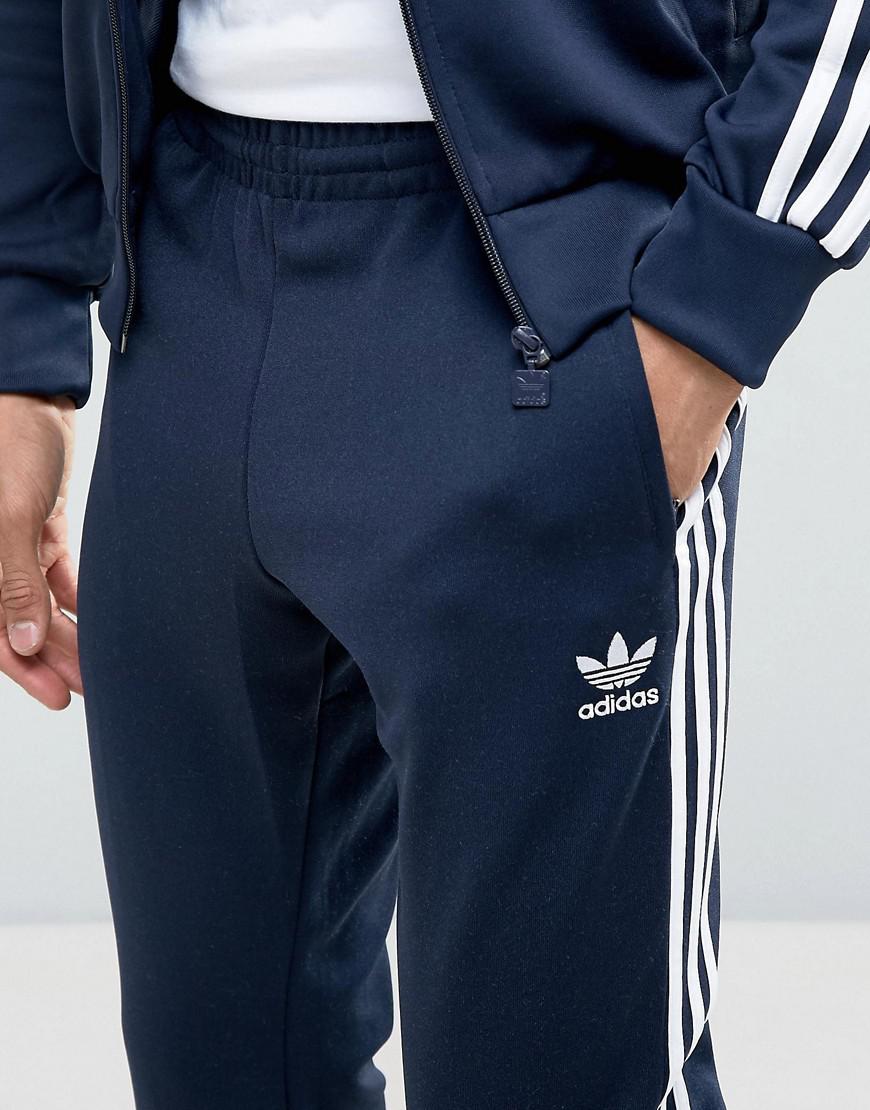 adidas Originals Superstar Cuff Track Pants Aj6961 in Blue for Men | Lyst