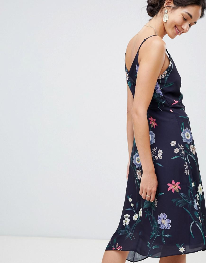 floral pleated cami dress oasis