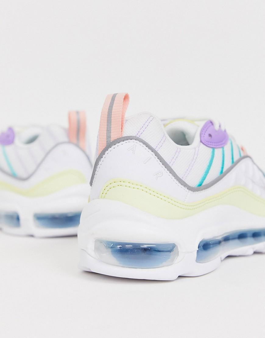 Zapatillas color pastel Air Max 98 Nike de Tejido sintético de color Blanco  | Lyst