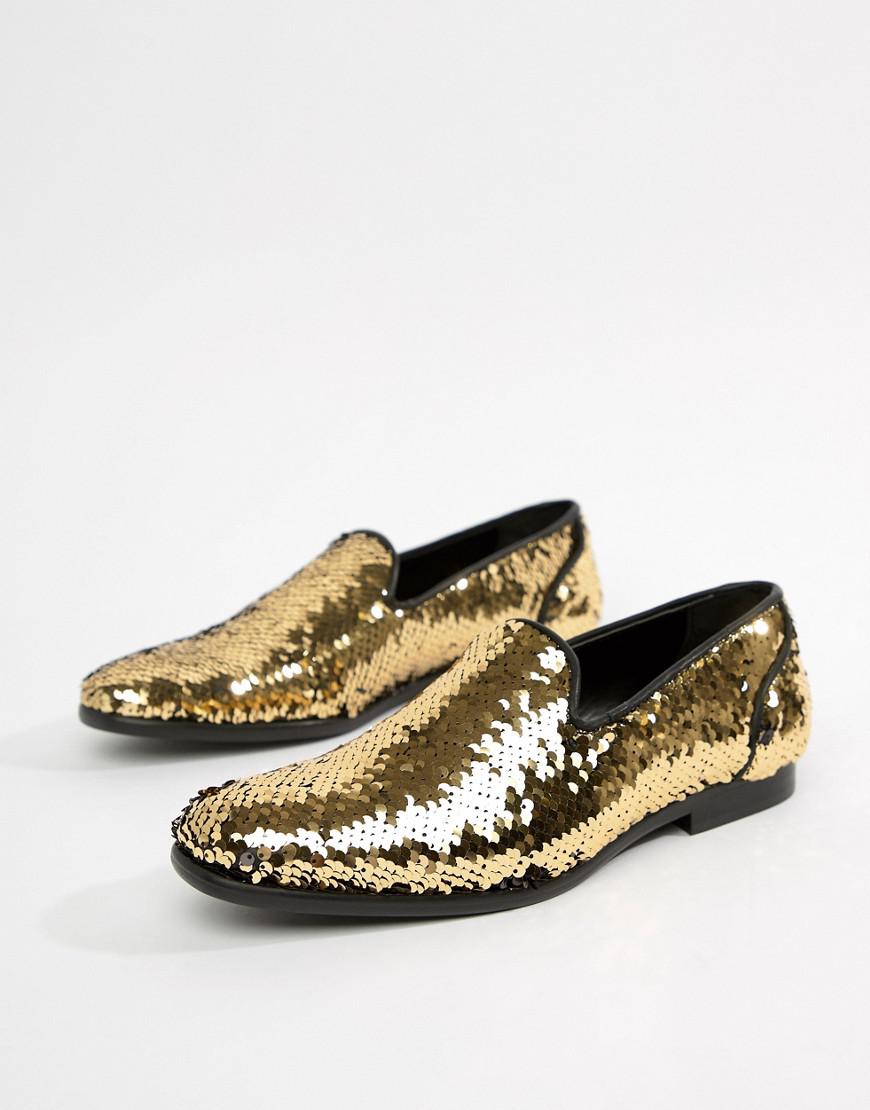 mens sequin loafers