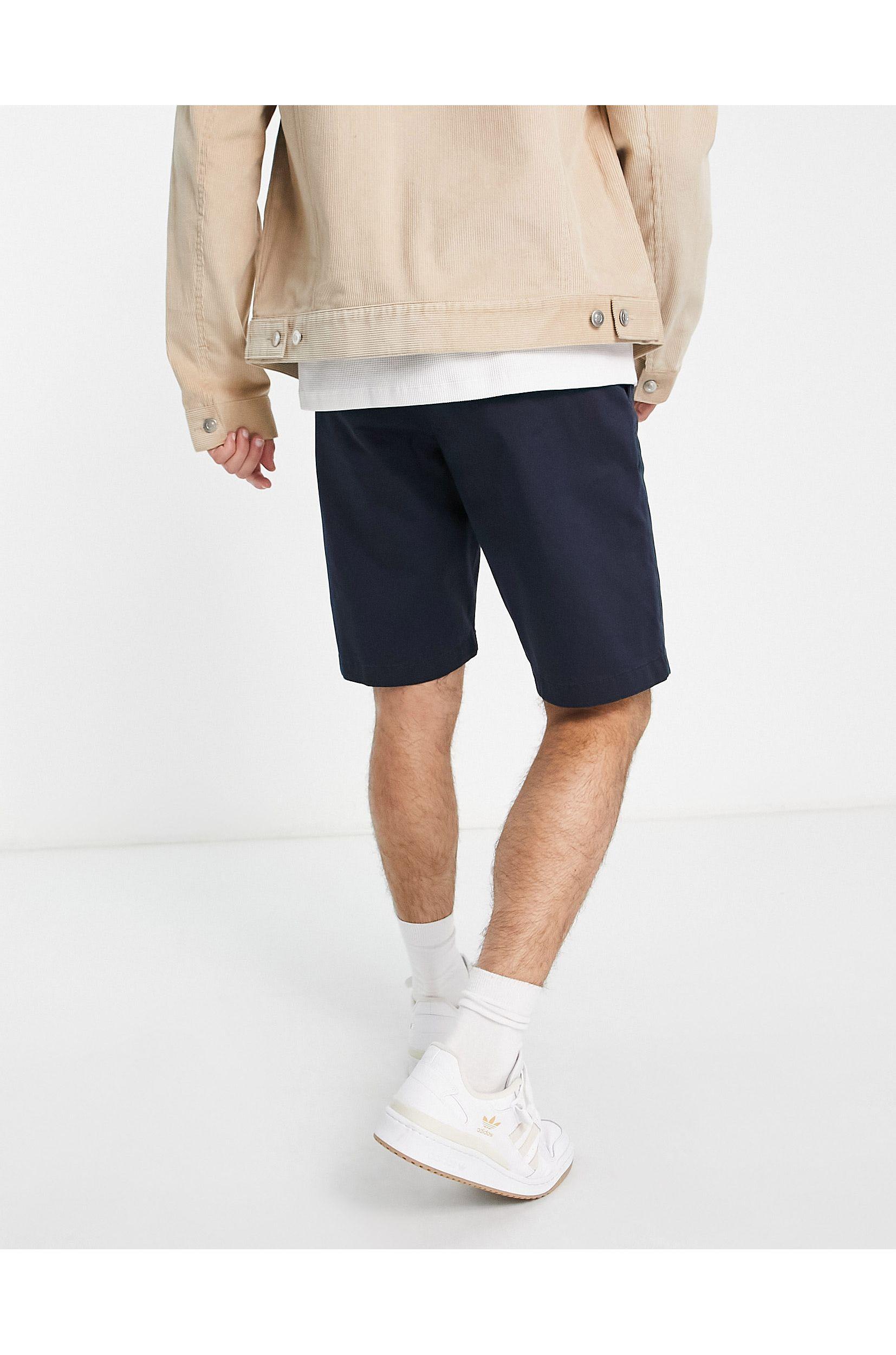 GANT Relaxed Fit Cotton Twill Chino Shorts in Blue for Men | Lyst