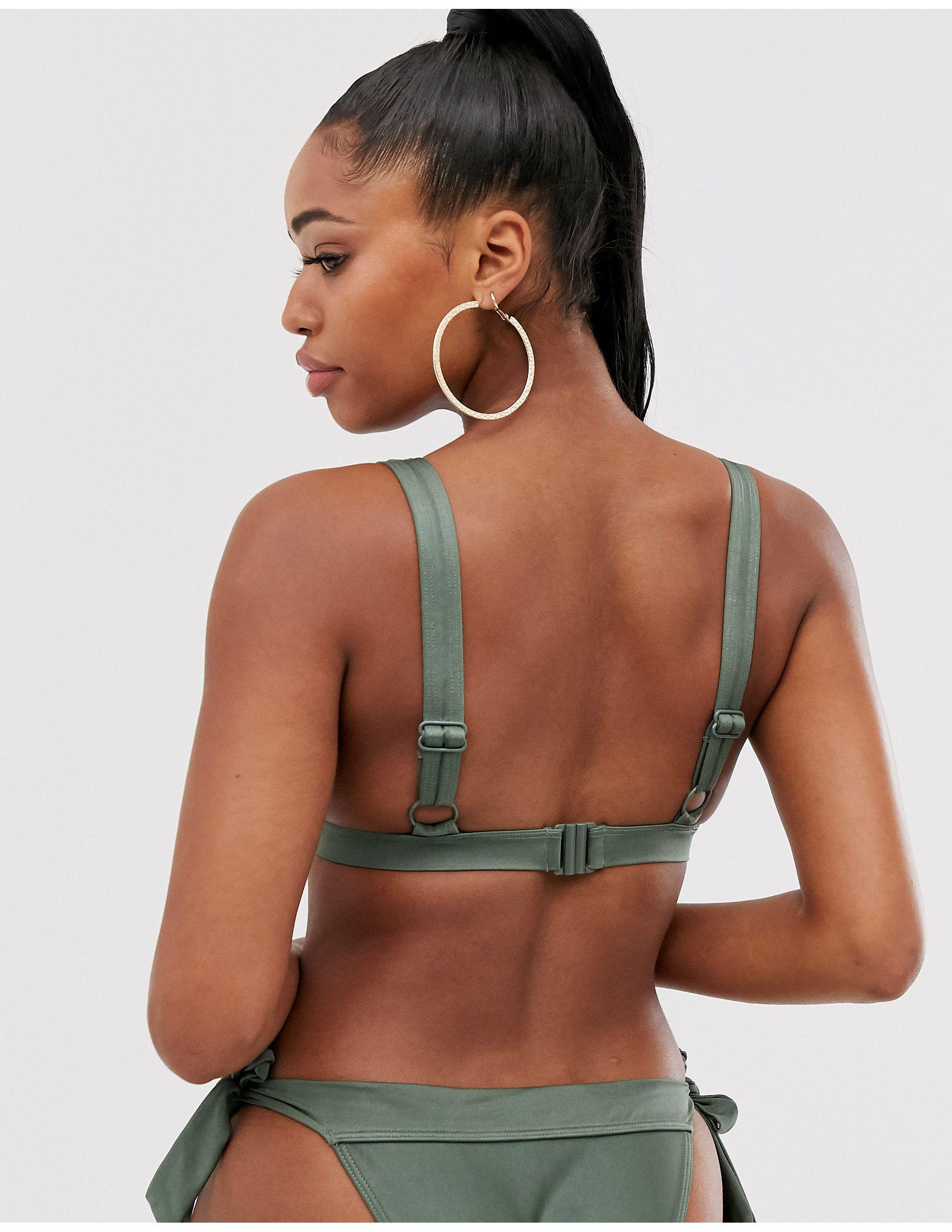 deep plunge underwire bikini