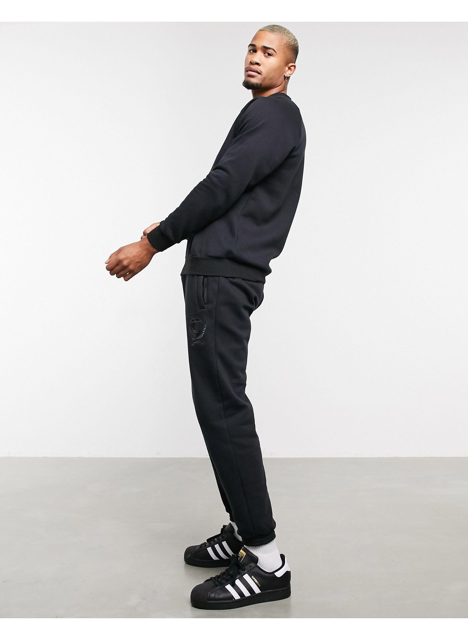adidas Originals Co-ord joggers With Collegiate Crest in Black for Men -  Save 51% | Lyst