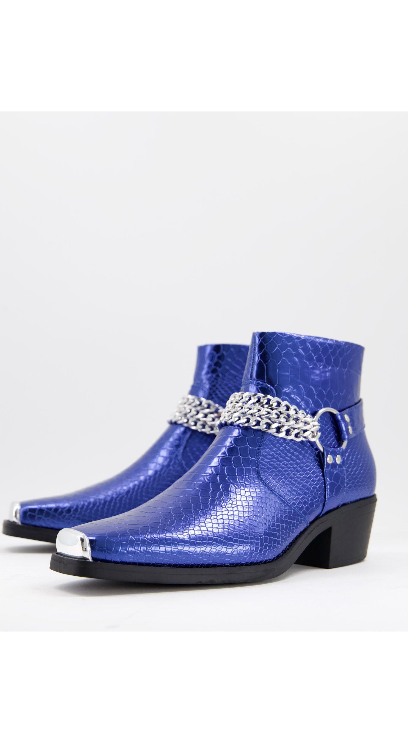 ASOS Cuban Heel Western Chelsea Boots 