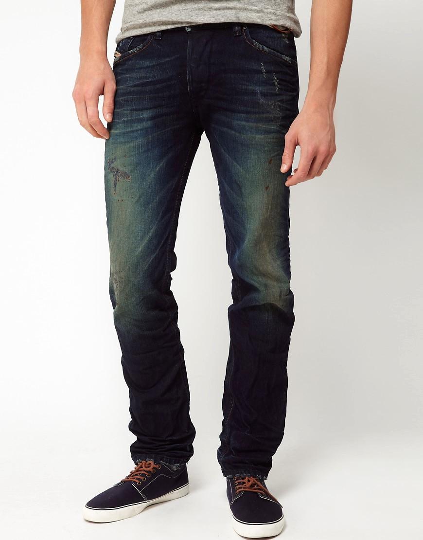 DIESEL Jeans Darron Regular Slim Blue Icon for Men - Lyst
