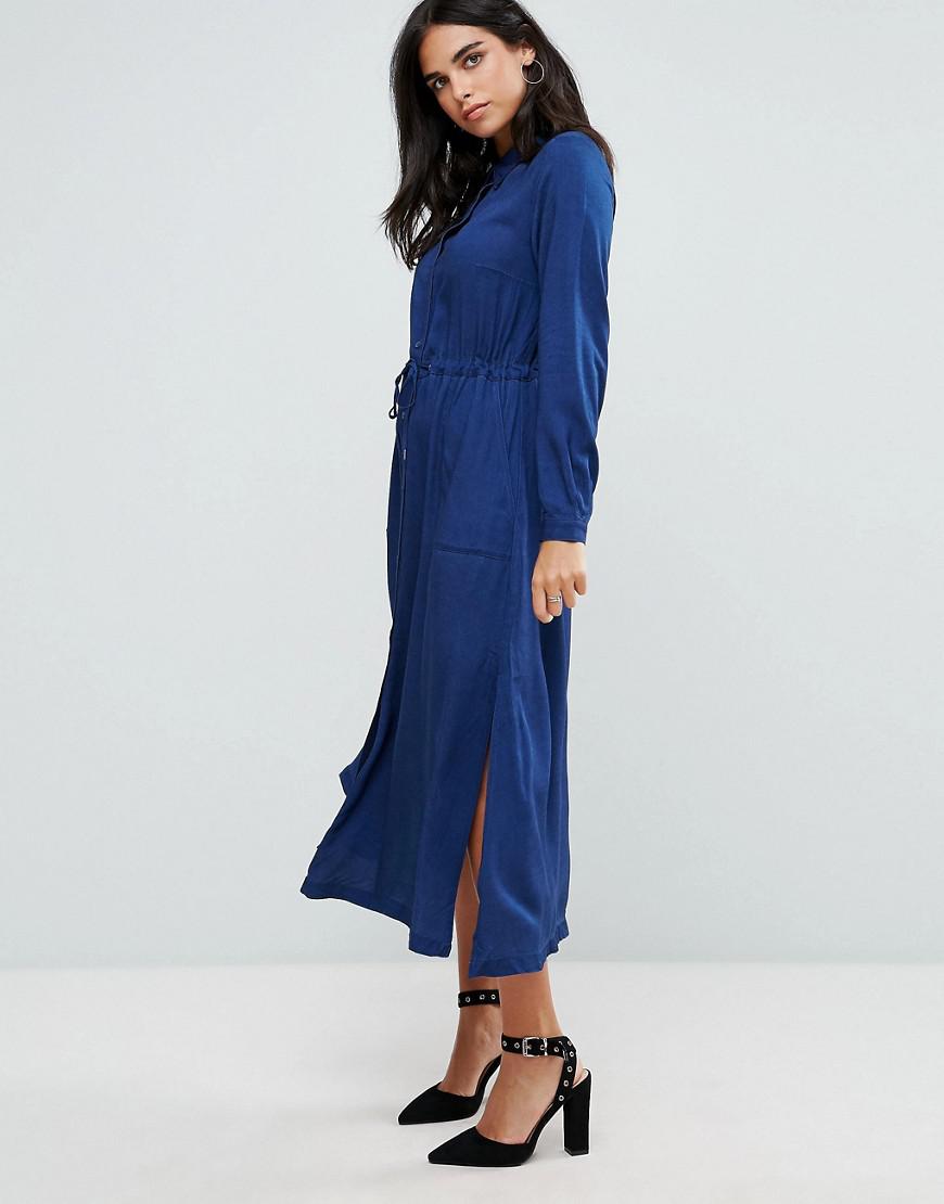 french connection navy shirt dress