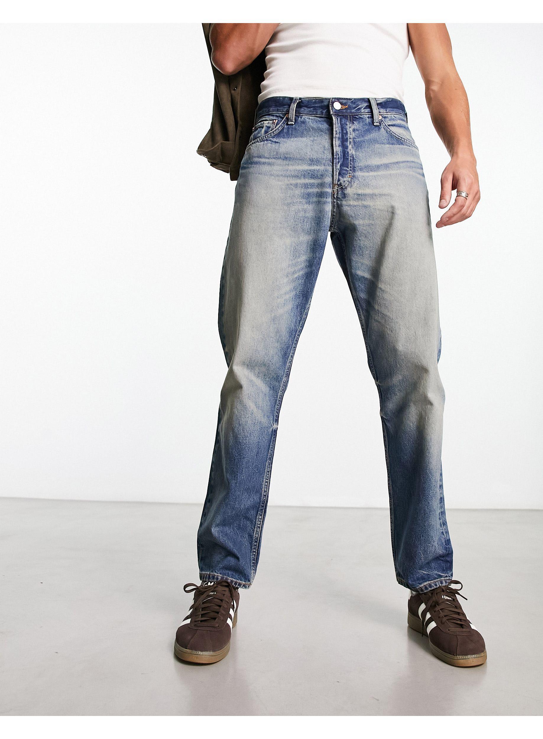 Weekday Barrel Relaxed Tapered Jeans in Blue for Men | Lyst