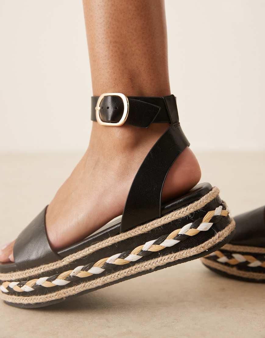 ASOS Friday Flatform Espadrille Sandals in Natural Lyst UK