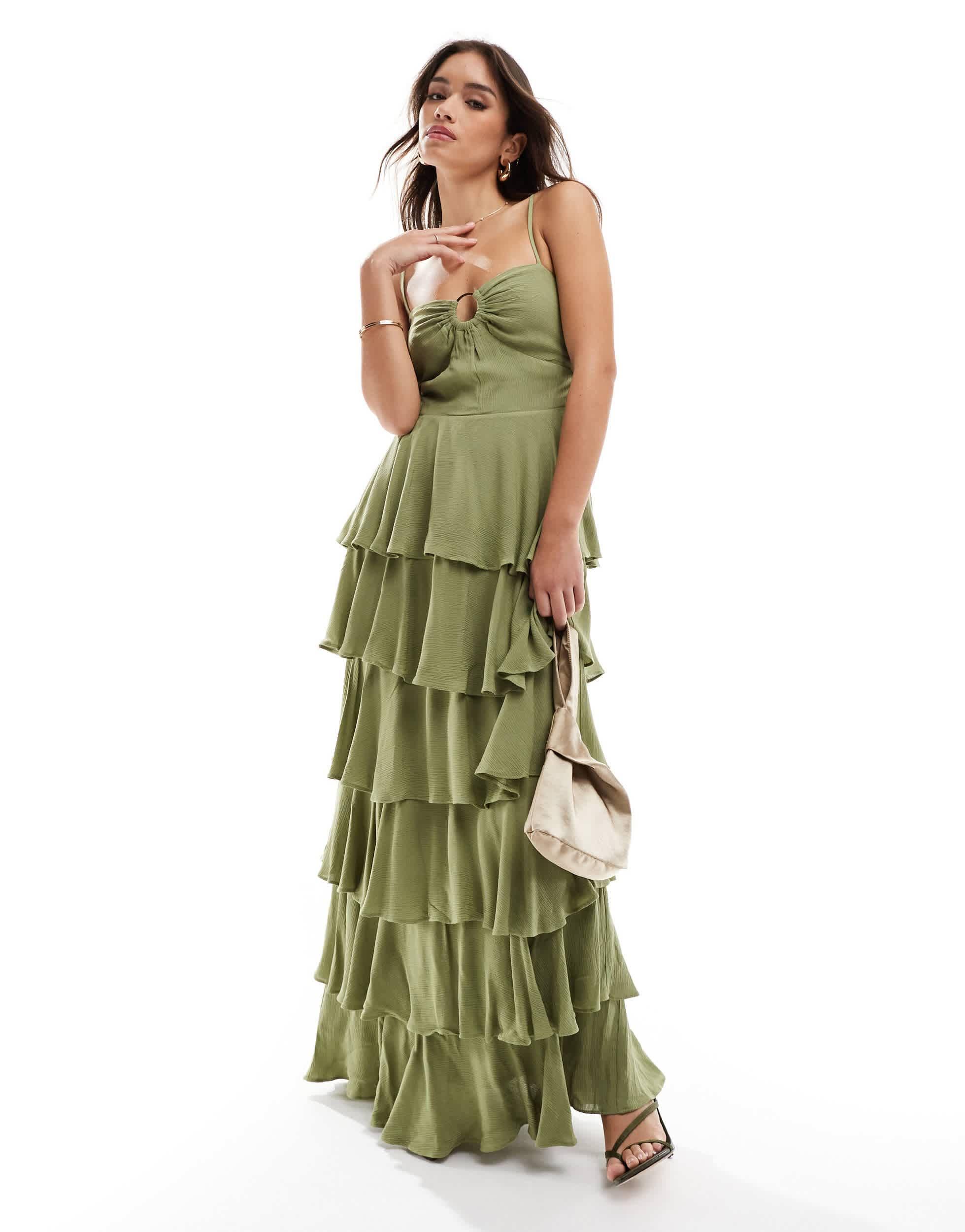 plus size green sparkly dress MARAYA Plus Size Green Rhinestone Mesh Long Sleeve Maxi Dress With Slip Dress 6 US women's numeric / More and Custom Color main image 0
