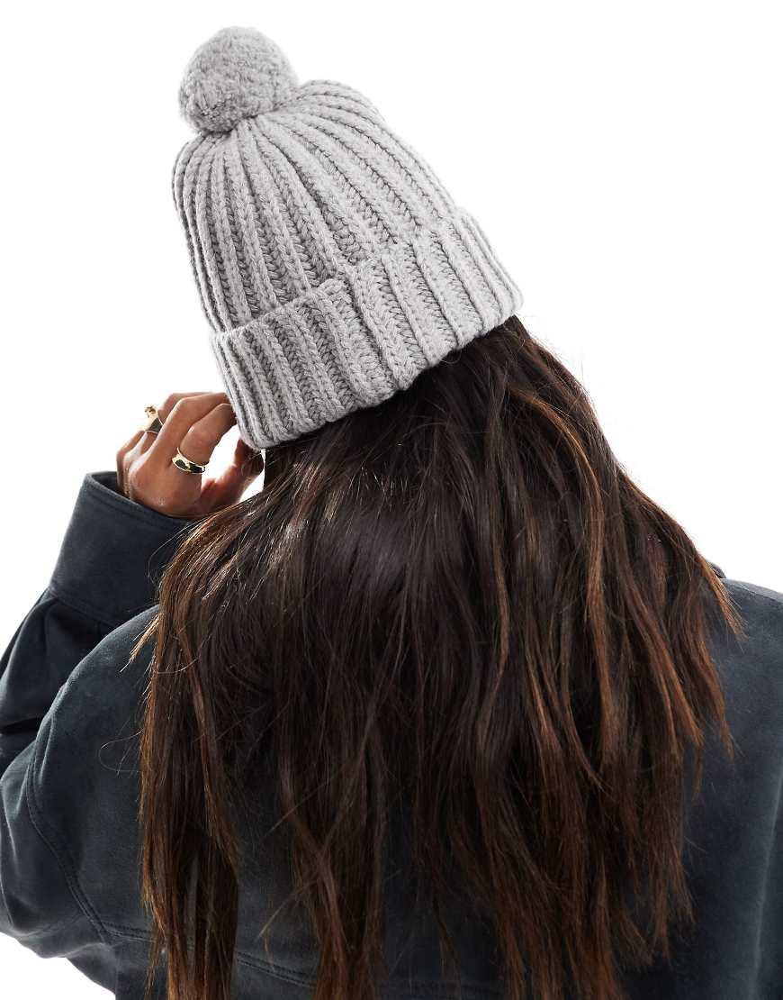 Polo Ralph Lauren Knit Bobble Hat With Bear Logo in Blue Lyst UK
