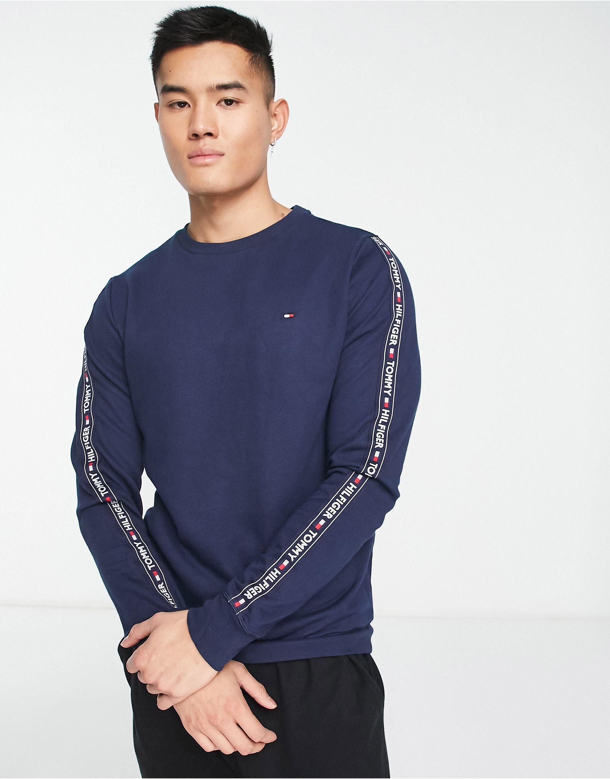 Tommy Hilfiger Authentic Sweatshirt With Side Logo in Blue for | Lyst
