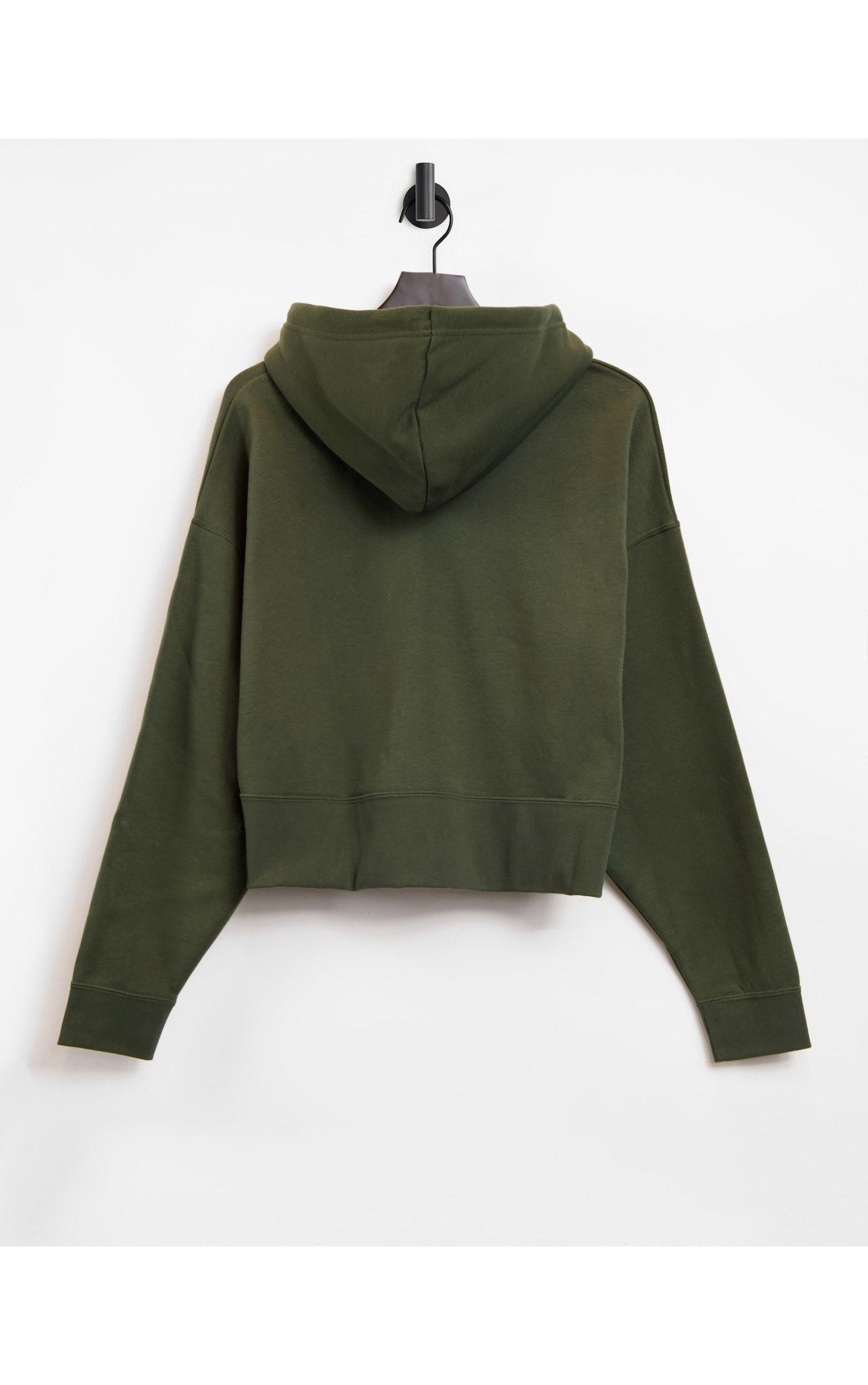 nike oversized cropped hoodie