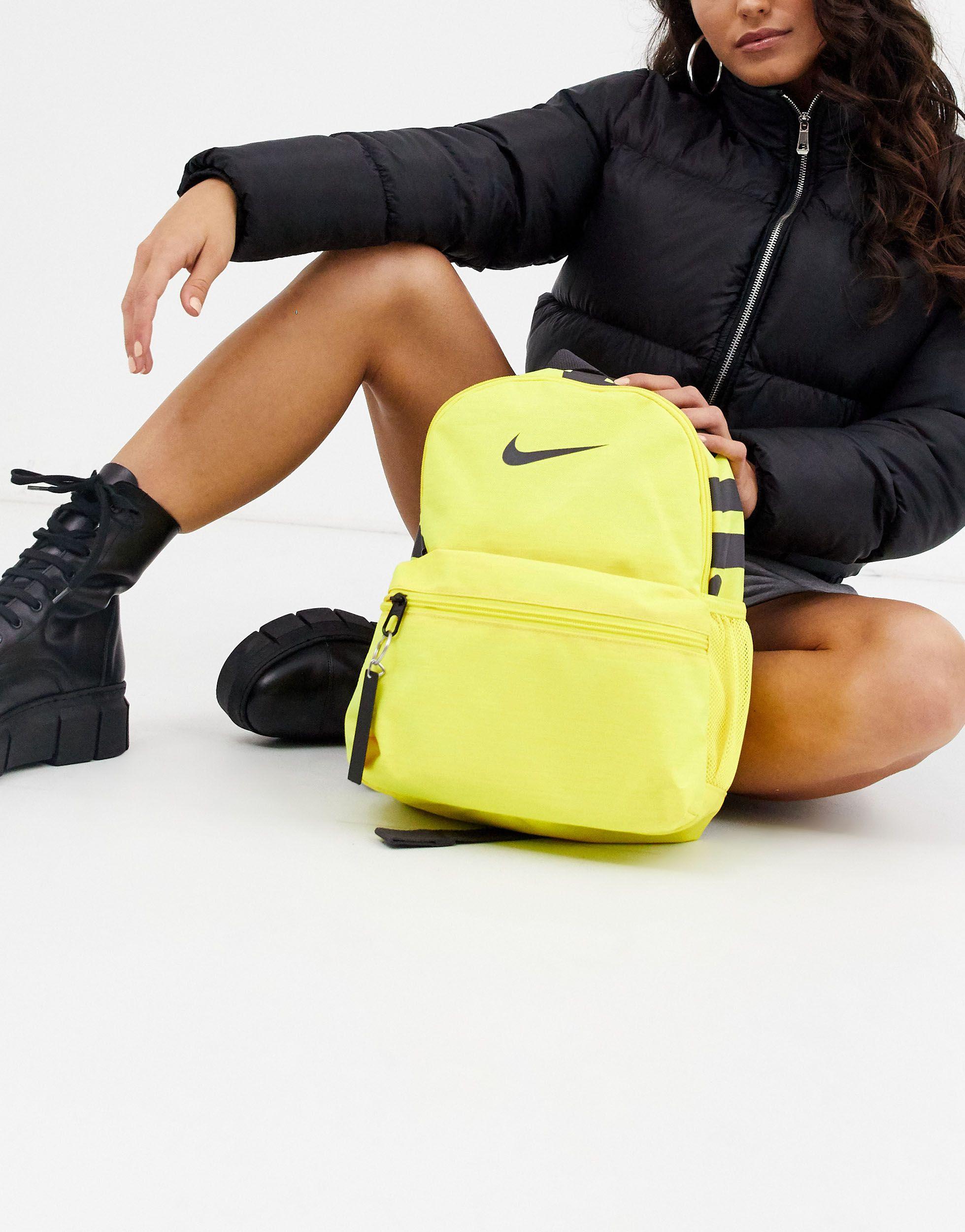 Nike Just Do It Mini Backpack in Yellow | Lyst