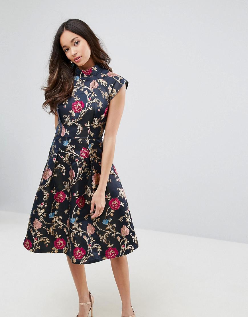 chi chi london jacquard dress