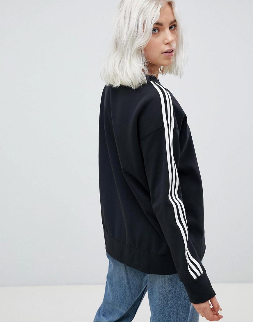 adidas originals three stripe sweatshirt