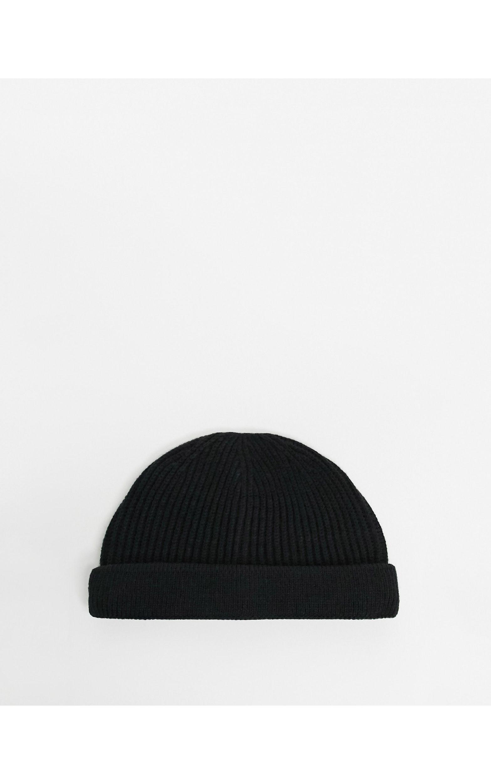 Fisherman Beanie in Black for Men 
