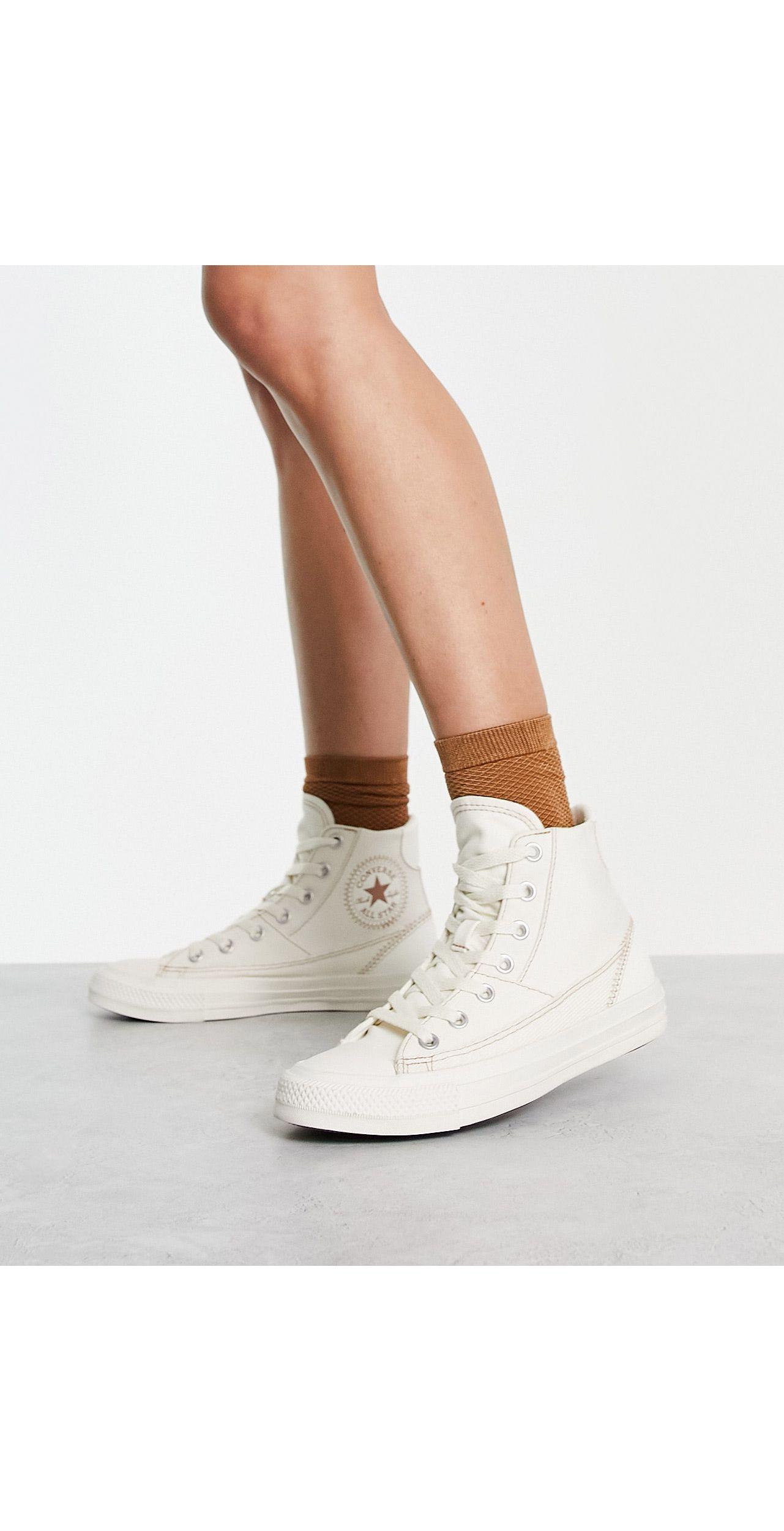 Converse Chuck Taylor All Star Hi Patchwork Sneakers in White | Lyst