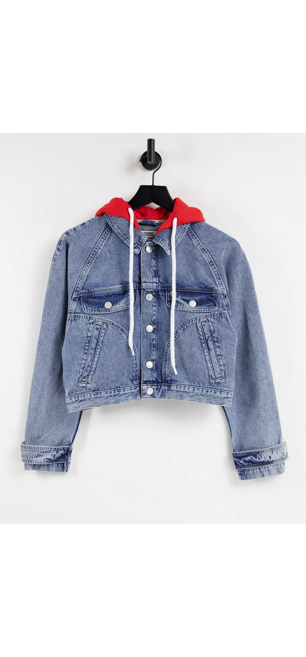 Tommy Hilfiger Cropped Hoodie Denim 