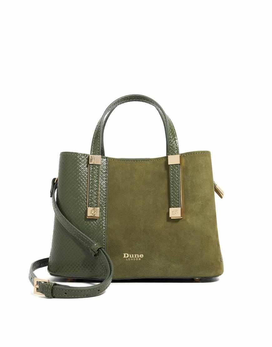Dune London Debenhams Green Handbags Bags Purses 'Dusko' Cross