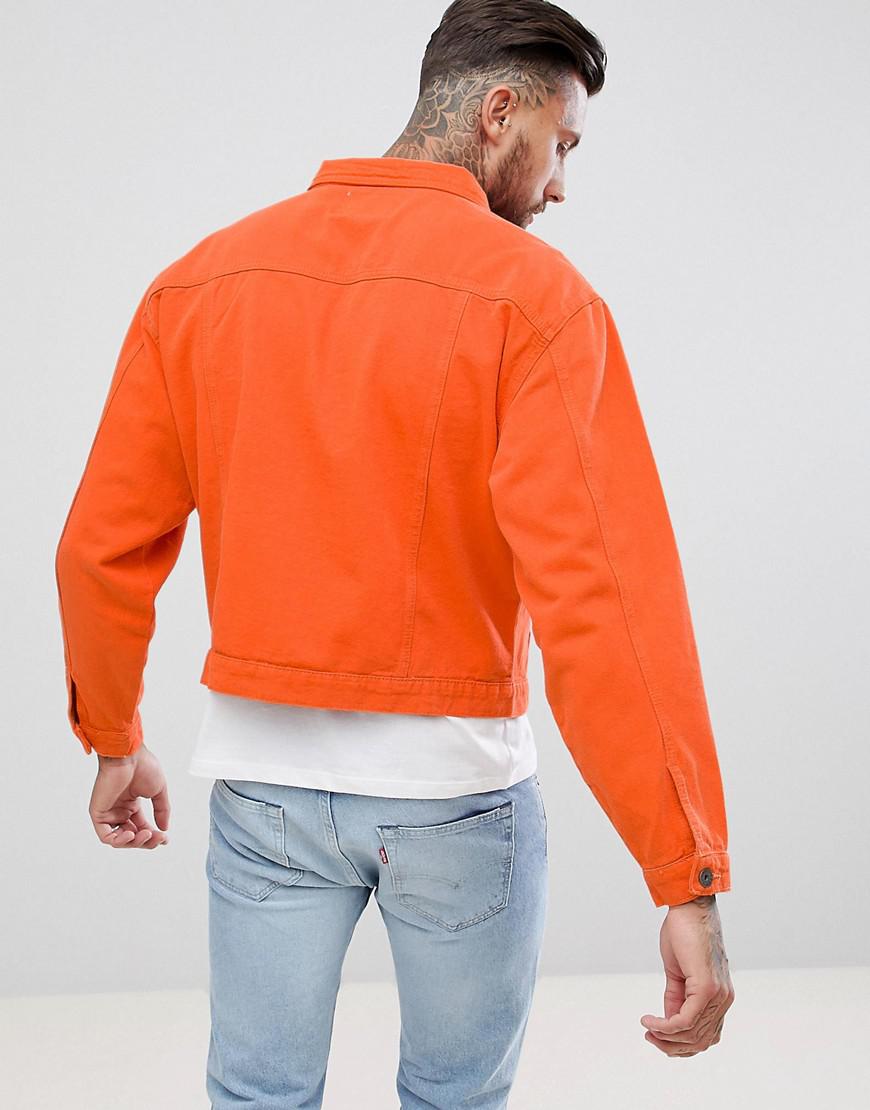 Veste en jean oversize Jean Liquor N Poker pour homme en coloris Orange -  Lyst