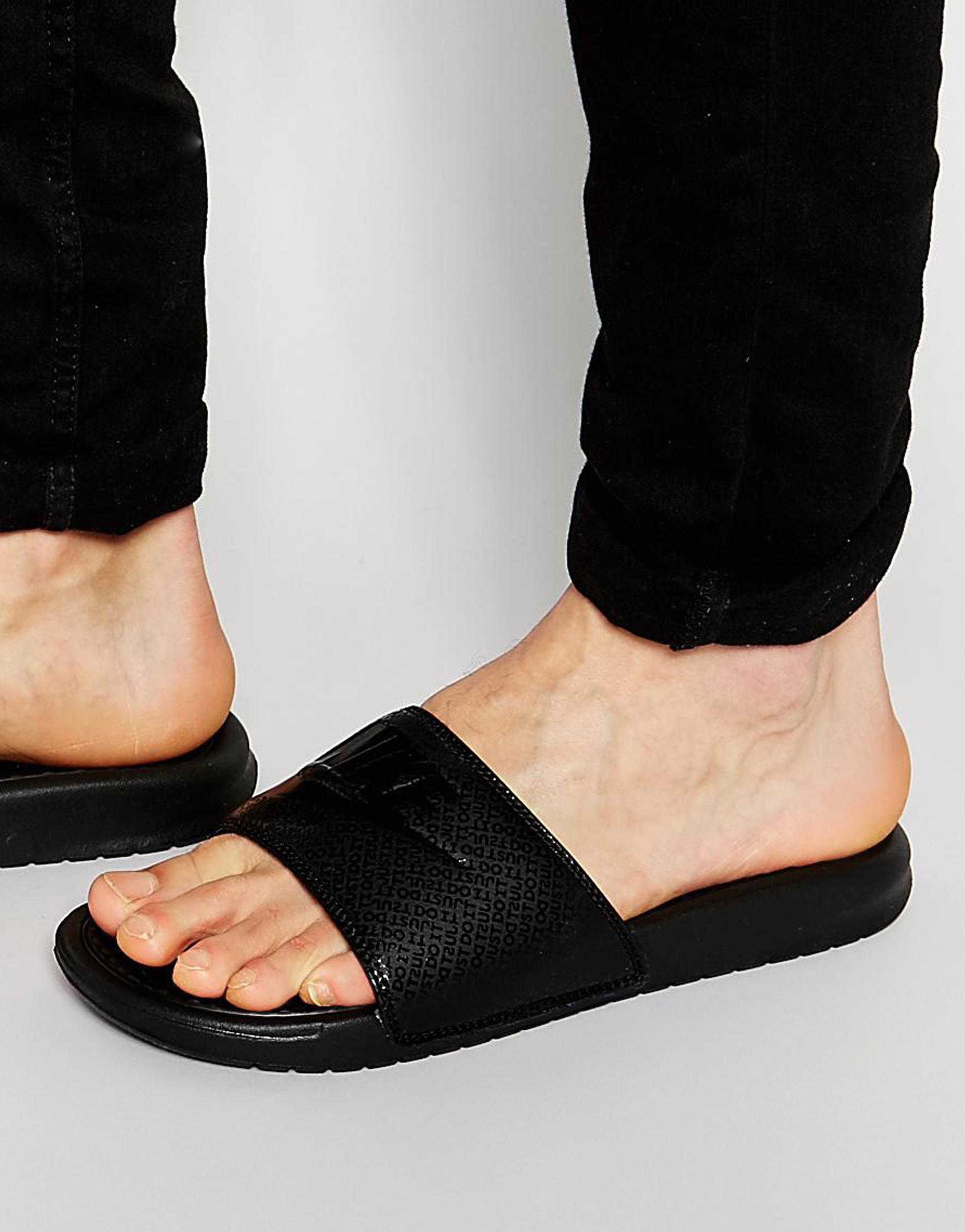 Nike Nike Benassi Jdi Black Mens Slide Sandals for Men | Lyst UK