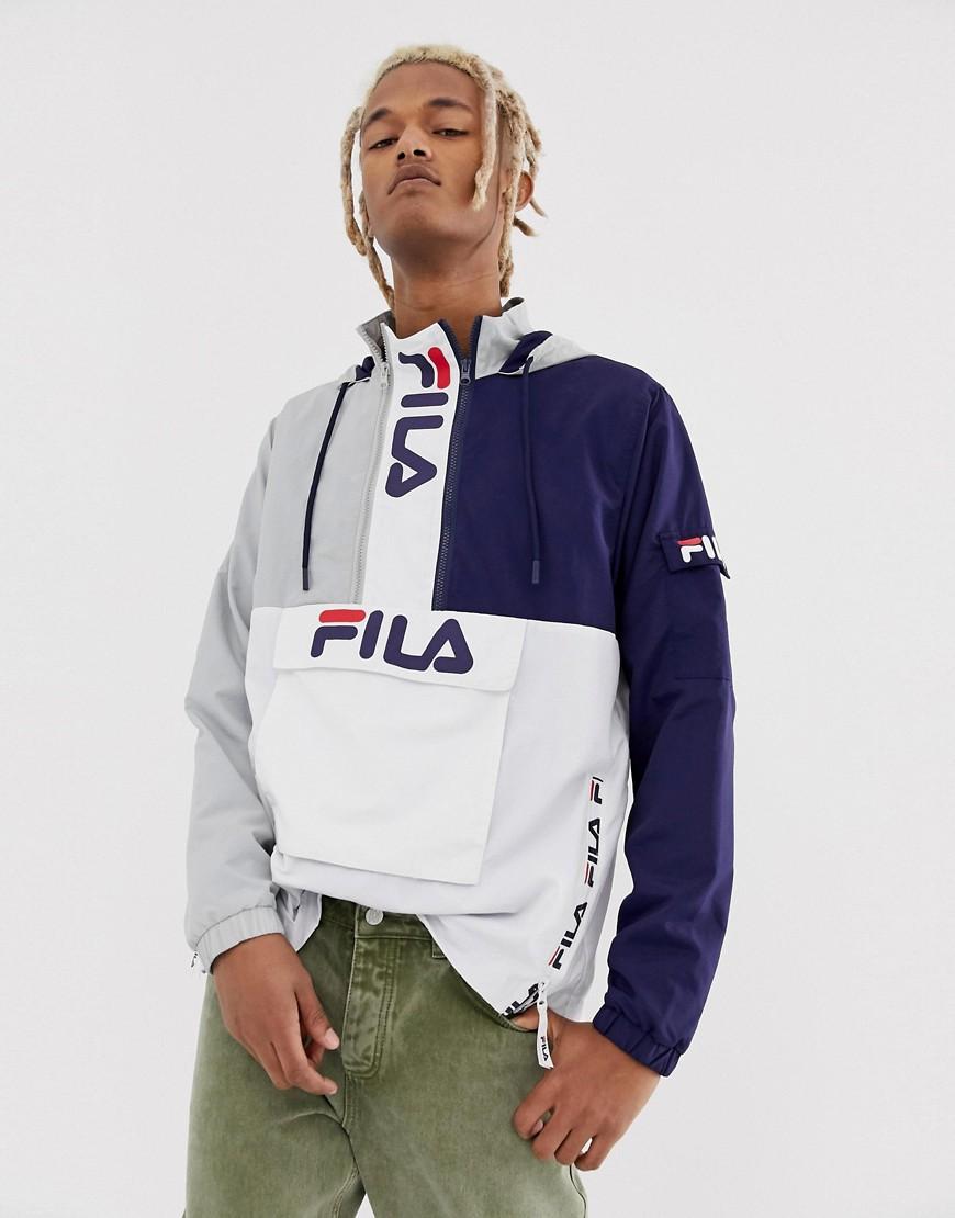 Fila Synthetic Parallax Color Overhead With Branded Zips In Gray for Lyst