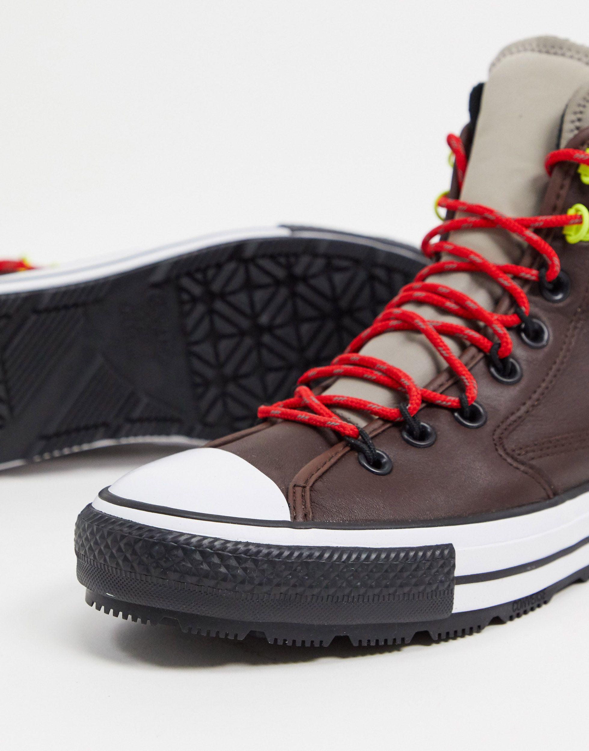 patroon Speels tsunami Converse Chuck Taylor All Star All Terrain Waterproof Leather Boots in  Brown for Men | Lyst