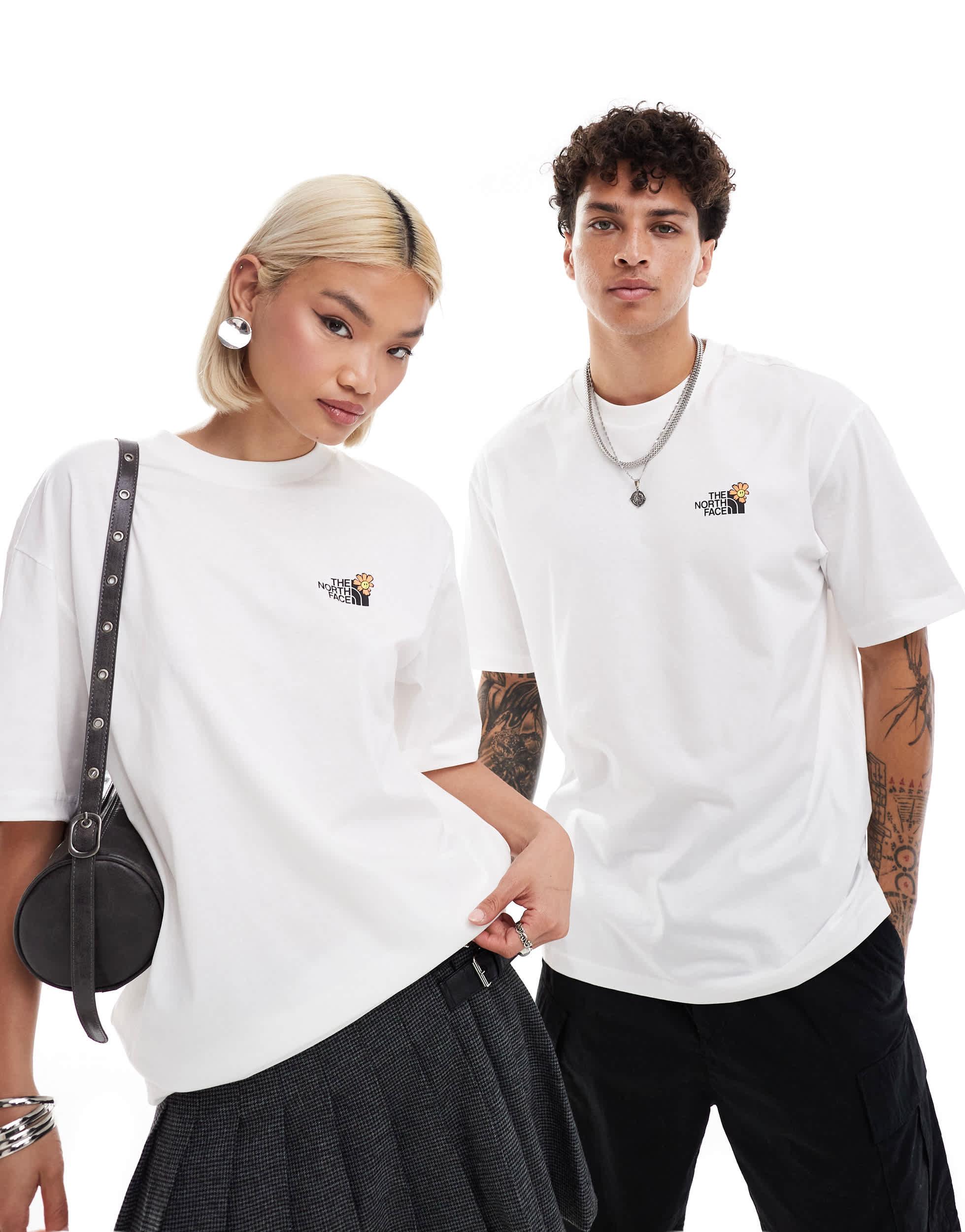 The North Face Bloom Backprint Oversized T-Shirt in White