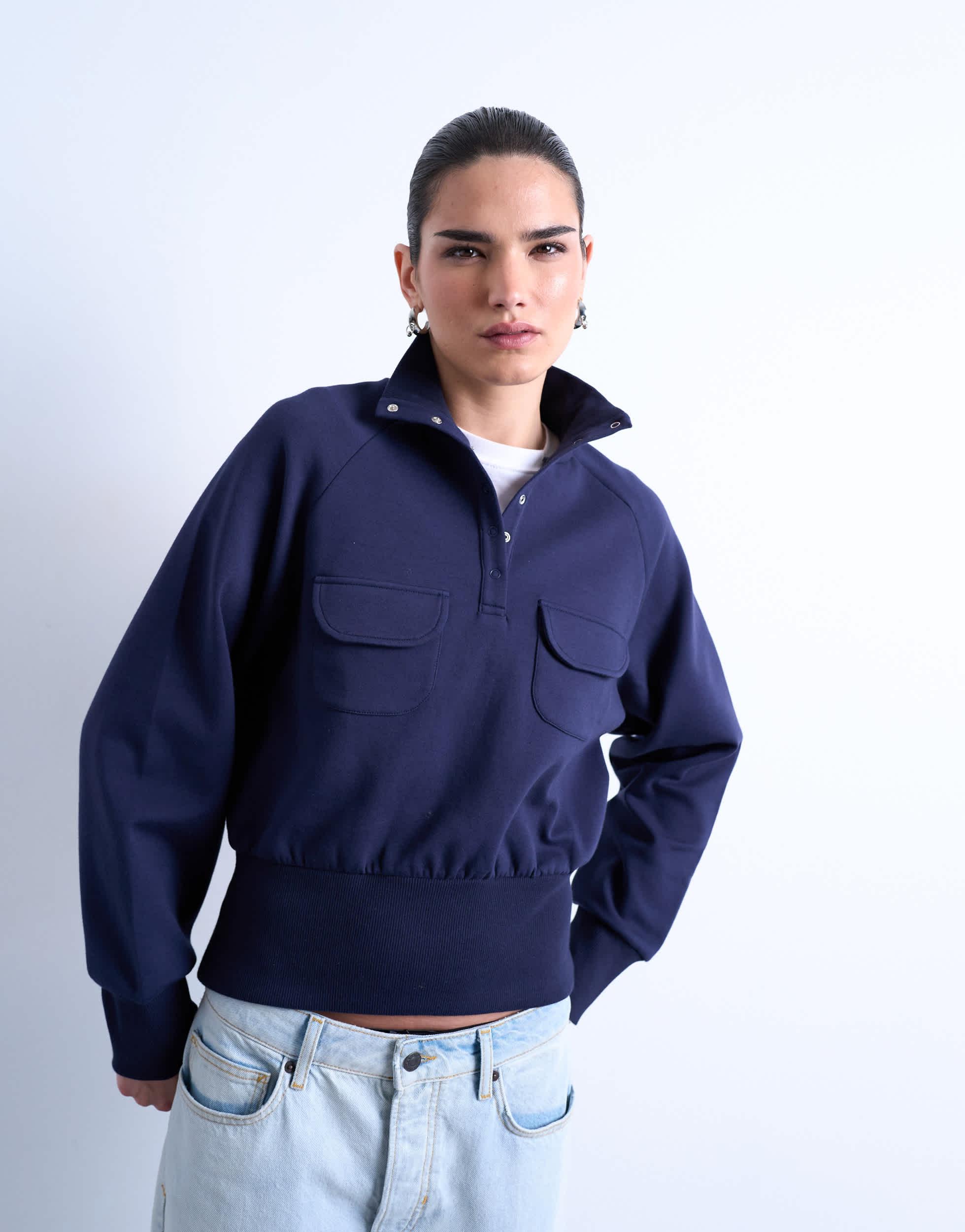 Sweat-shirt Topshop Femme Noir, Coupe Régulière, Taille S - Modèle Darling