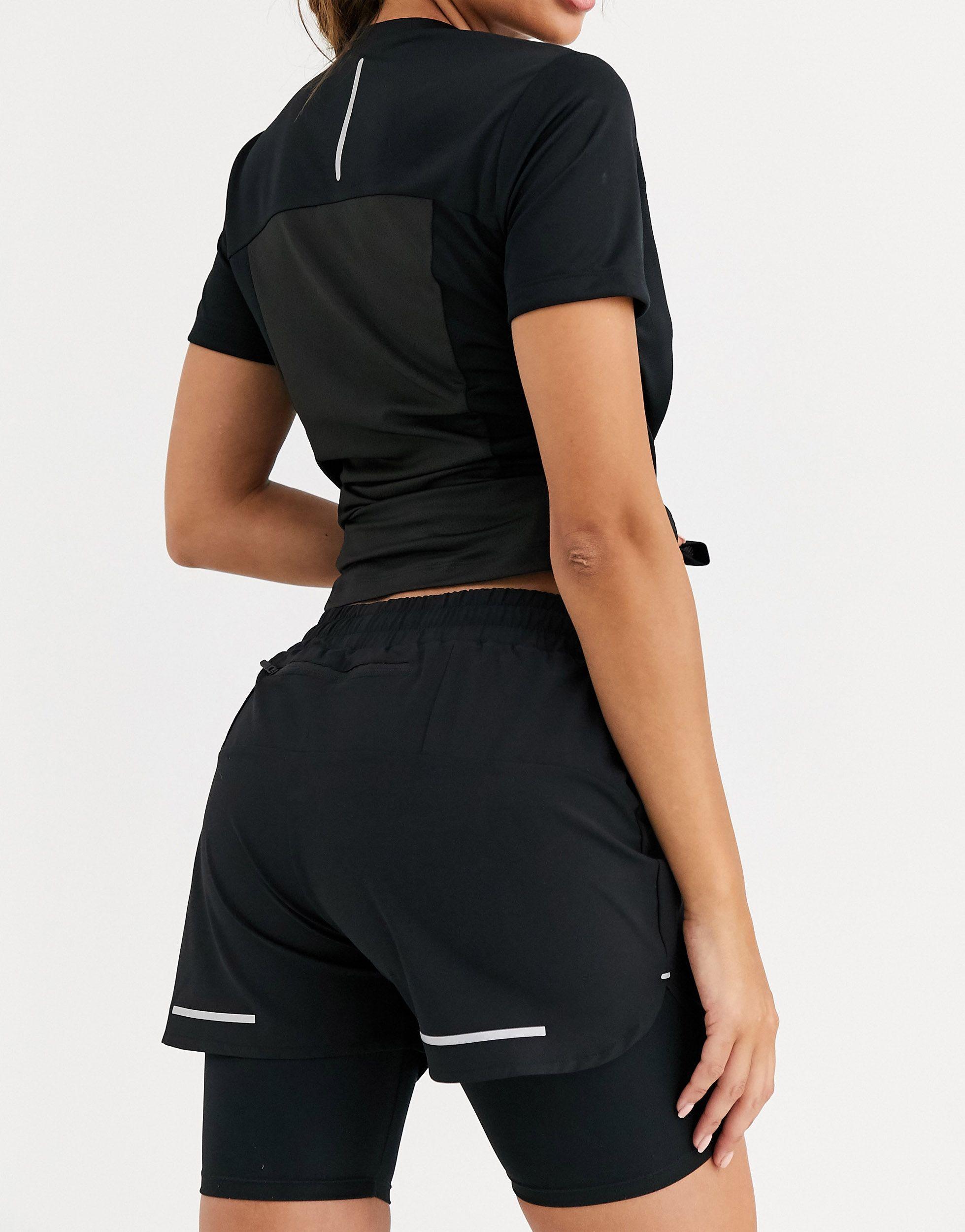 shorts with underlayer